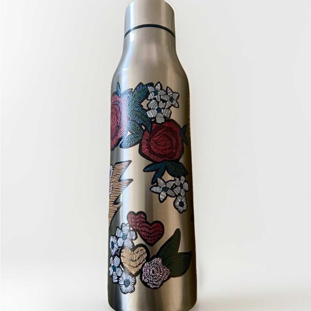 Rare Starbucks LOVE Valentine Stitch 13oz Stainless Steel Tumbler - Picture 3 of 6